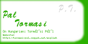 pal tormasi business card